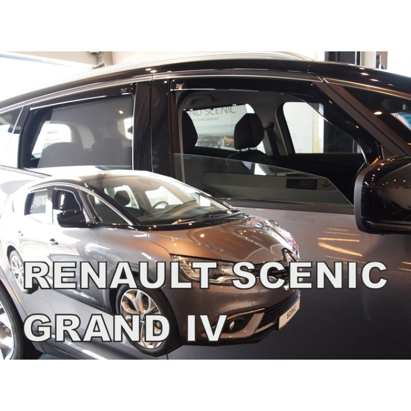 Ανεμοθραύστες Renault Scenic / Grand (2016-2022) - 4 τμχ εμπρός και πίσω, Heko