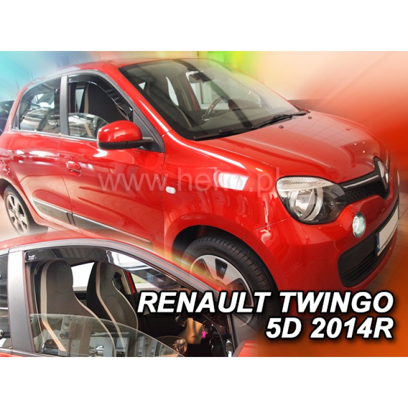 Ανεμοθραύστες Renault Twingo (2014-2024) 5 πορτο - 2 τμχ εμπρός, Heko