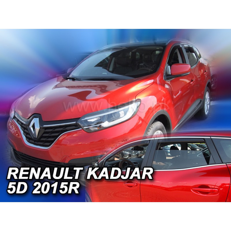 Ανεμοθραύστες Renault Kadjar (2015-2022) - 4 τμχ εμπρός και πίσω, Heko