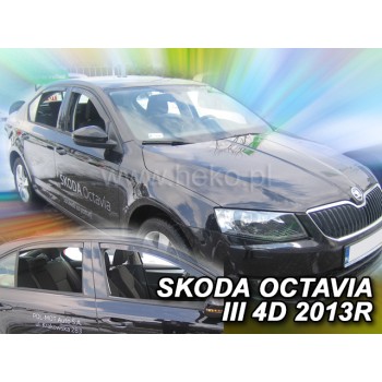 Ανεμοθραύστες Skoda Octavia (2013-2020) 5 πορτο - 4 τμχ εμπρός και πίσω, Heko Ανεμοθραύστες Skoda Octavia (2013-2020) 5 πορτο - 4 τμχ εμπρός και πίσω, Heko