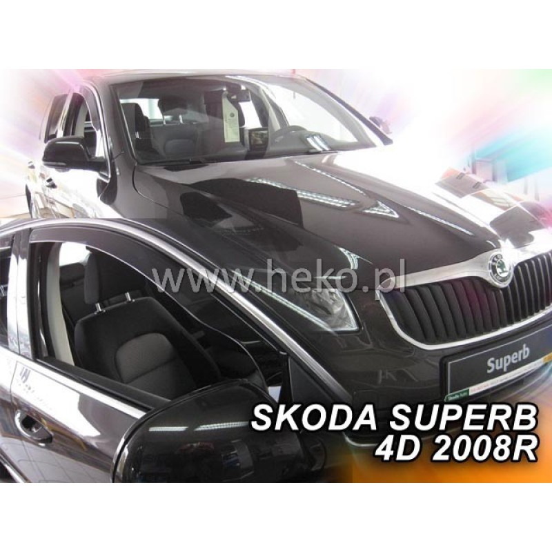 Ανεμοθραύστες Skoda Superb (2008-2015) sedan , combi - 2 τμχ εμπρός, Heko