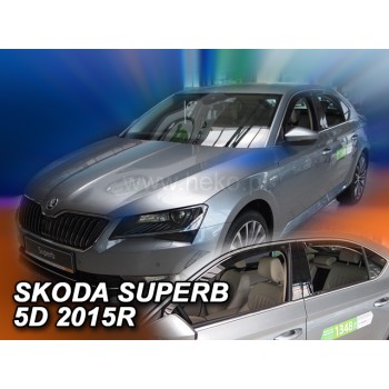 Ανεμοθραύστες Skoda Superb (2015-2024) 5 πορτο - 4 τμχ εμπρός και πίσω, Heko