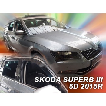 Ανεμοθραύστες Skoda Superb (2015-2024) combi - 4 τμχ εμπρός και πίσω, Heko