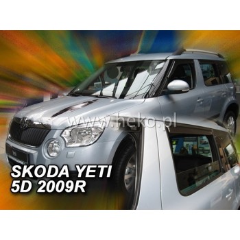 Ανεμοθραύστες Skoda Yeti (2009-2018) - 4 τμχ εμπρός και πίσω, Heko