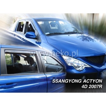 Ανεμοθραύστες Ssangyong Actyon / Actyon Sports (2005-2017) 4 πορτο - 2 τμχ εμπρός, Heko Ανεμοθραύστες Ssangyong Actyon / Actyon Sports (2005-2017) 4 πορτο - 2 τμχ εμπρός, Heko