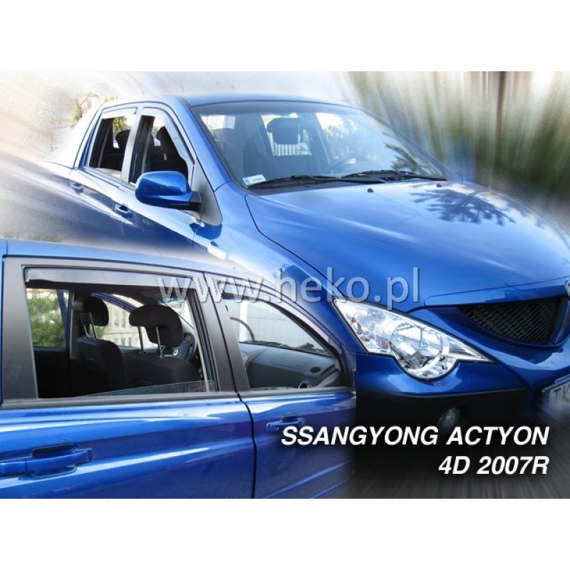 Ανεμοθραύστες Ssangyong Actyon / Actyon Sports (2005-2017) 4 πορτο - 2 τμχ εμπρός, Heko