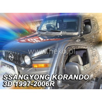 Ανεμοθραύστες Ssangyong Actyon (2005-2017) 5 πορτο - 4 τμχ εμπρός και πίσω, Heko Ανεμοθραύστες Ssangyong Actyon (2005-2017) 5 πορτο - 4 τμχ εμπρός και πίσω, Heko