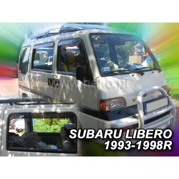 Ανεμοθραύστες Subaru Libero (1993-1999) 4 πορτο - 4 τμχ εμπρός και πίσω, Heko