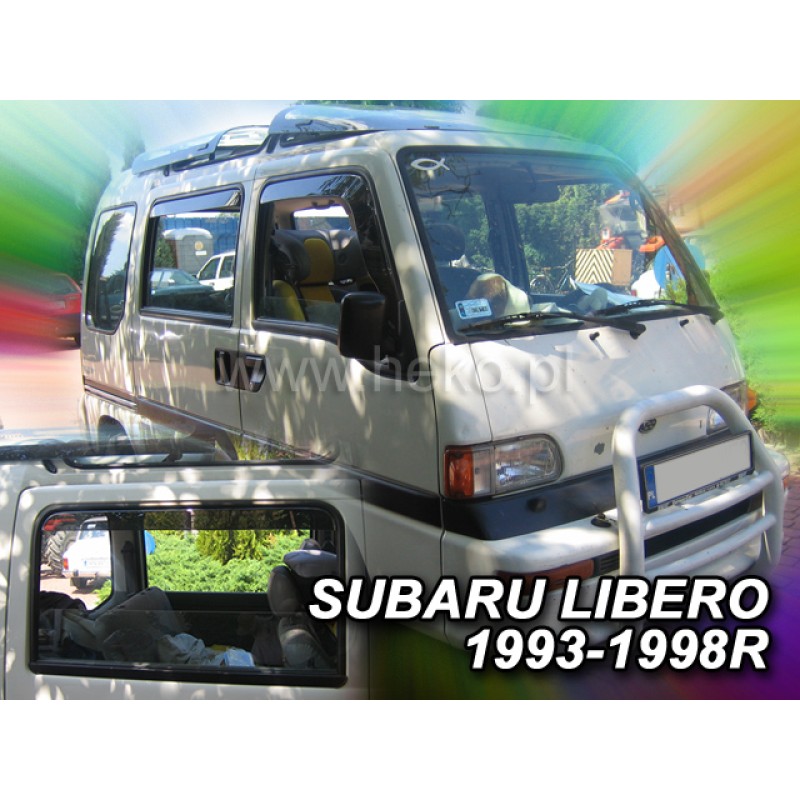 Ανεμοθραύστες Subaru Libero (1993-1999) 4 πορτο - 4 τμχ εμπρός και πίσω, Heko