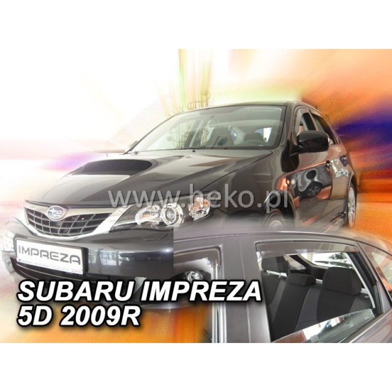 Ανεμοθραύστες Subaru Impreza (2007-2011) 5 πορτο, sedan - 4 τμχ εμπρός και πίσω, Heko