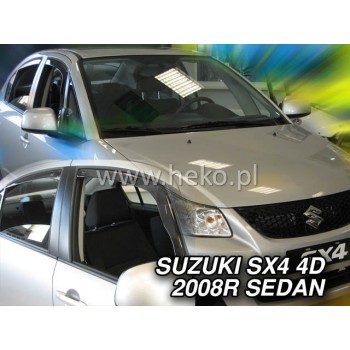 Ανεμοθραύστες Suzuki SX4 (2006-2014) sedan - 4 τμχ εμπρός και πίσω, Heko