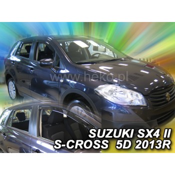 Ανεμοθραύστες Suzuki SX4 II S-Cross (2013-2021) 5 πορτο - 4 τμχ εμπρός και πίσω, Heko