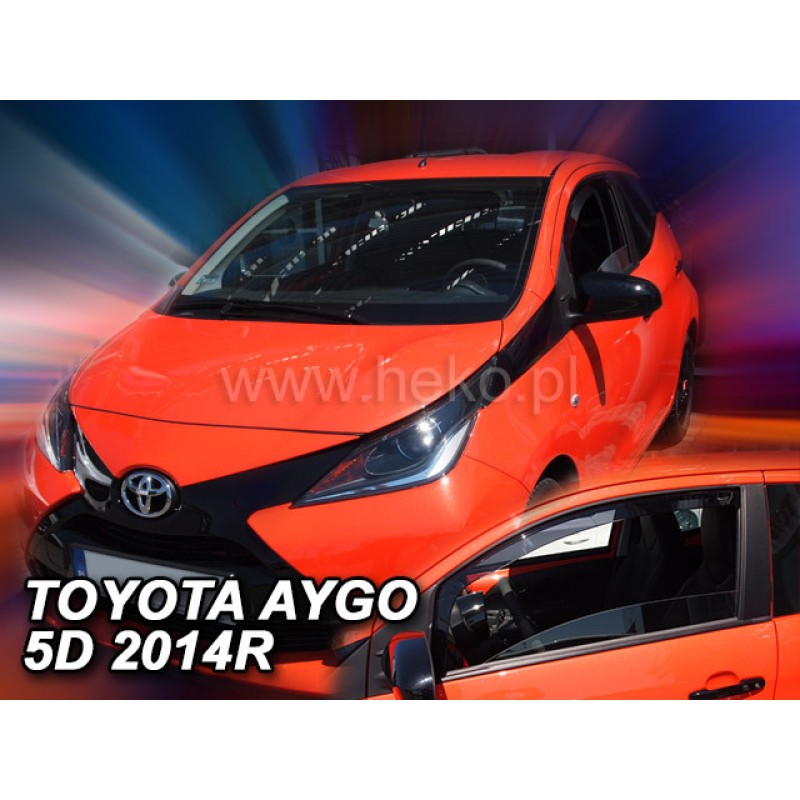 Ανεμοθραύστες Toyota Aygo (2005-2014) 5 πορτο - 2 τμχ. εμπρός, Heko