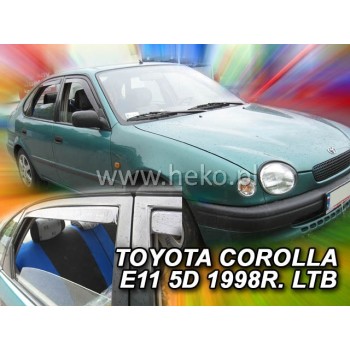 Ανεμοθραύστες Toyota Corolla (1997-2001) 5 πορτο - 4 τμχ εμπρός και πίσω, Heko Ανεμοθραύστες Toyota Corolla (1997-2001) 5 πορτο - 4 τμχ εμπρός και πίσω, Heko