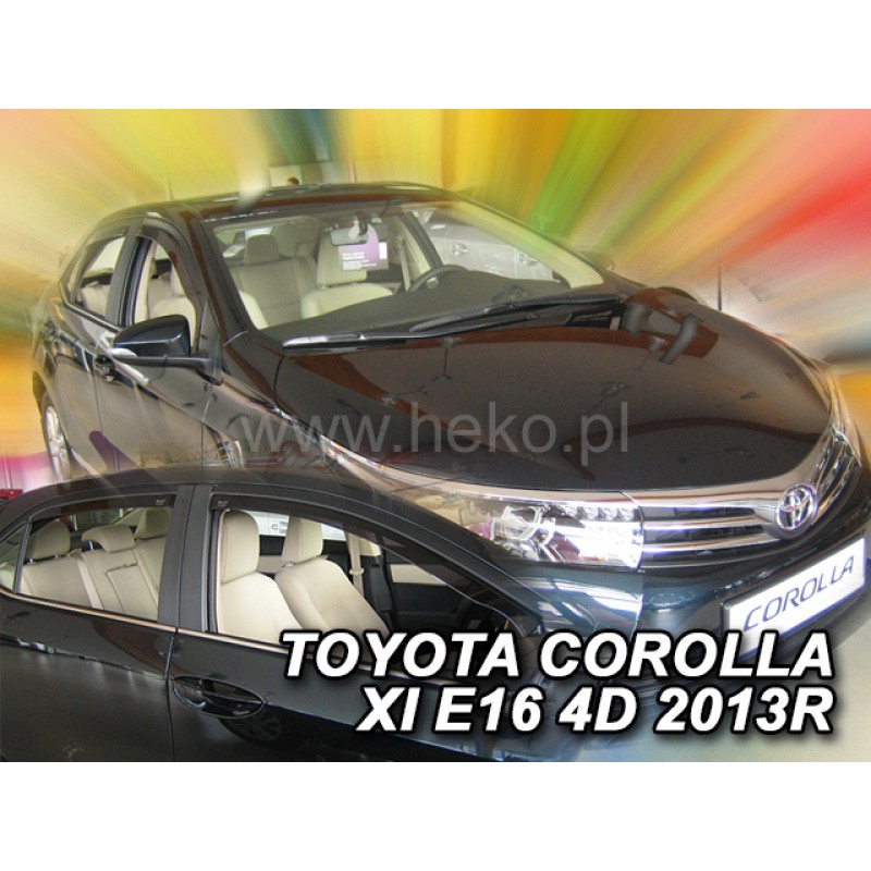 Ανεμοθραύστες Toyota Corolla (2013-2019) sedan - 4 τμχ εμπρός και πίσω, Heko