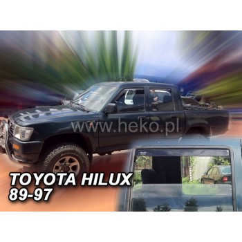 Ανεμοθραύστες Toyota Hilux (1989-1997) 4 πορτο - 4 τμχ. εμπρός και πίσω, Heko Ανεμοθραύστες Toyota Hilux (1989-1997) 4 πορτο - 4 τμχ. εμπρός και πίσω, Heko