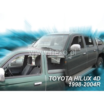 Ανεμοθραύστες Toyota Hilux (1998-2005) 4 πορτο - 4 τμχ εμπρός και πίσω, Heko Ανεμοθραύστες Toyota Hilux (1998-2005) 4 πορτο - 4 τμχ εμπρός και πίσω, Heko