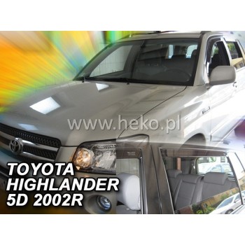 Ανεμοθραύστες Toyota Highlander (USA) (2001-2007) - 4 τμχ εμπρός και πίσω, Heko
