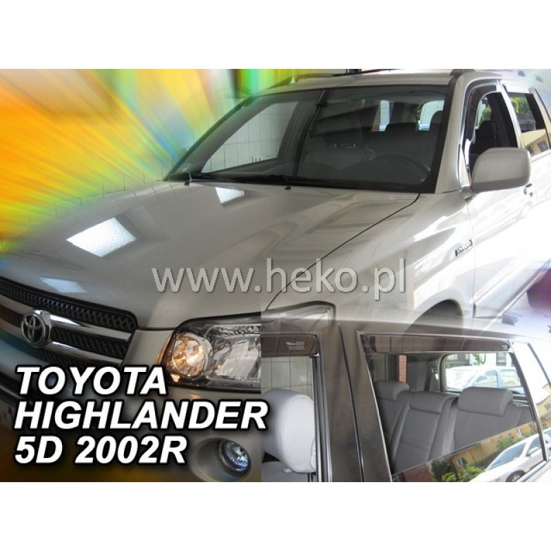 Ανεμοθραύστες Toyota Highlander (USA) (2001-2007) - 4 τμχ εμπρός και πίσω, Heko