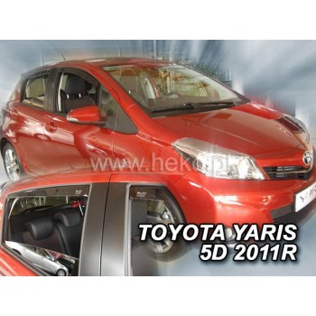 Ανεμοθραύστες Toyota Yaris (2011-2020) 5 πορτο - 4 τμχ εμπρός και πίσω, Heko