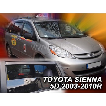 Ανεμοθραύστες Toyota Sienna (2003-2010) - 4 τμχ εμπρός και πίσω, Heko