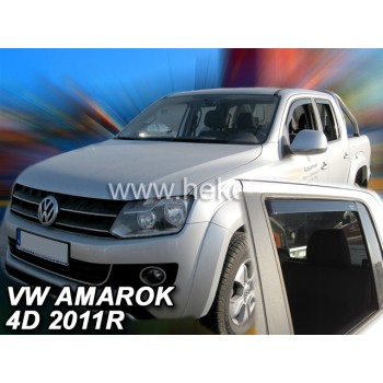 Ανεμοθραύστες Vw Amarok (2009-2022) - 4 τμχ εμπρός και πίσω, Heko