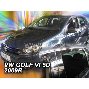 Ανεμοθραύστες Vw Golf 6 (2008-2012) 5 πορτο - 4 τμχ. εμπρός και πίσω, Heko Ανεμοθραύστες Vw Golf 6 (2008-2012) 5 πορτο - 4 τμχ. εμπρός και πίσω, Heko