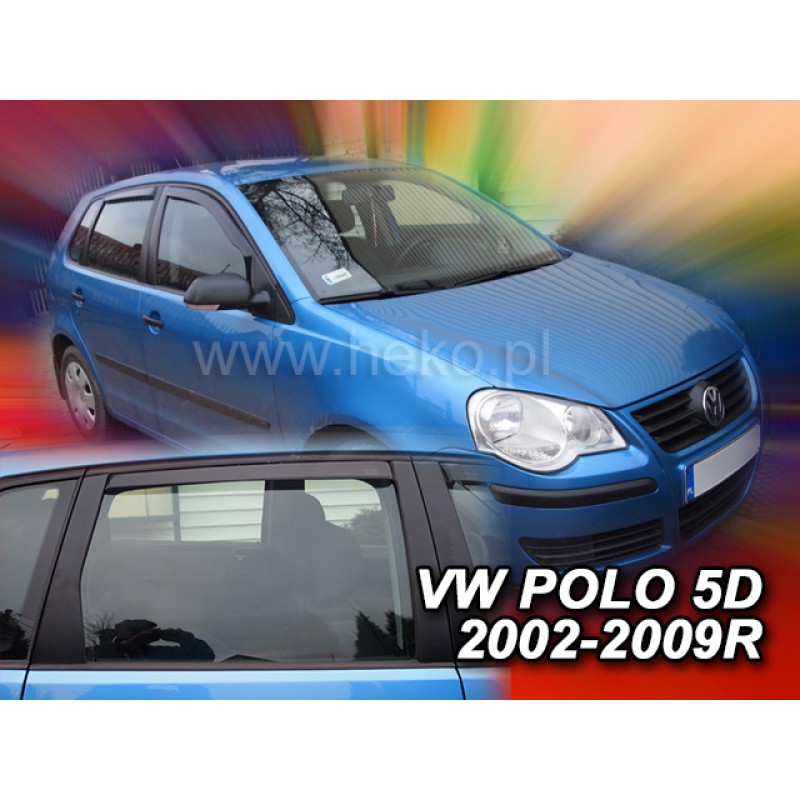 Ανεμοθραύστες Vw Polo (2002-2009) 5 πορτο - 4 τμχ εμπρός και πίσω, Heko