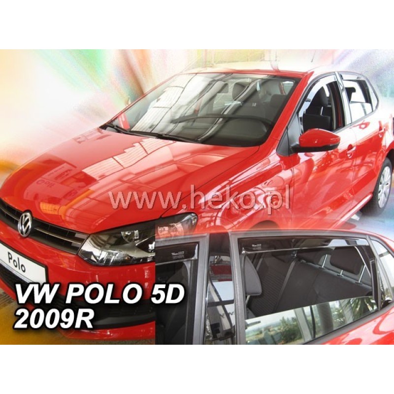 Ανεμοθραύστες Vw Polo (2009-2017) 5 πορτο - 4 τμχ εμπρός και πίσω, Heko