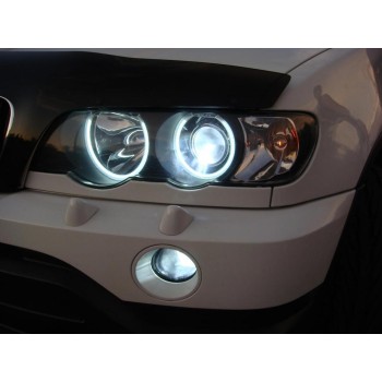 Δαχτυλίδια BMW X5 (1999-2005) angel eyes - Λευκό χρώμα Δαχτυλίδια BMW X5 (1999-2005) angel eyes - Λευκό χρώμα