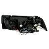 Φανάρια εμπρός BMW E36 (1991-1999) 2d coupe angel eyes - chrome , με λάμπες (Η1) - σετ 2τμχ.