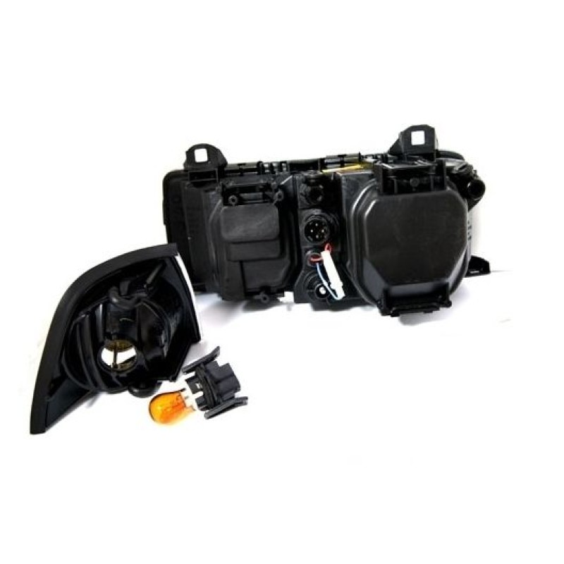 Φανάρια εμπρός BMW E36 (1991-2000) 2d coupe angel eyes - chrome , χωρίς λάμπες (Η7) - σετ 2τμχ.