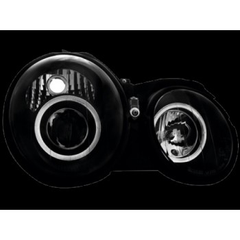 Φανάρια εμπρός Mercedes CLK W208 (1997-2002) με CCFL angel eyes, με λάμπες (Η1) - σετ 2τμχ. Φανάρια εμπρός Mercedes CLK W208 (1997-2002) με CCFL angel eyes, με λάμπες (Η1) - σετ 2τμχ.