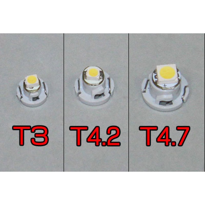 Led λάμπα τύπου T4.2  2W κόκκινη - 1τμχ.