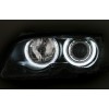 Φανάρια εμπρός BMW E46 coupe και cabrio (1999-2003) angel eyes - χωρίς φλας , με λάμπες (Η1) - σετ 2τμχ.