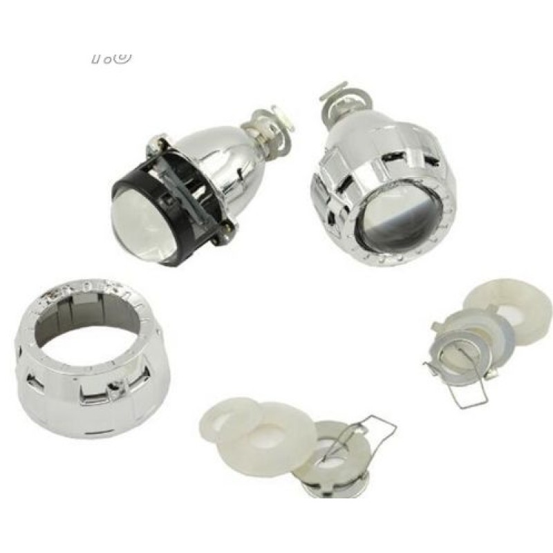 Bi xenon προτζέκτορες 2'' για ενσωμάτωση Morimoto Mini - με 2 στρογγυλά καπάκια