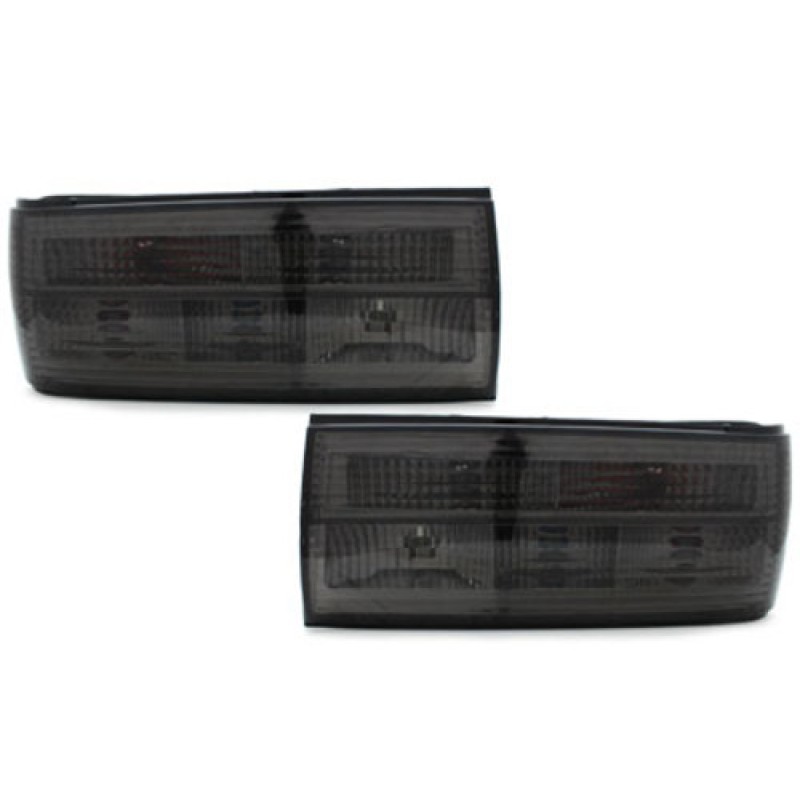 Πίσω φανάρια BMW E30 coupe (1987-1991) / cabrio (1990-1994) / combi (1992-1994) - μαύρα χρωμίου - σετ 2τμχ.