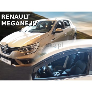 Ανεμοθραύστες Renault Megane Grandtour (2016-2024) wagon - 4 τμχ εμπρός και πίσω, Heko