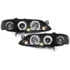 Φανάρια εμπρός Opel Vectra B (1999-2001) angel eyes, με λάμπες (Η1) - σετ 2τμχ.