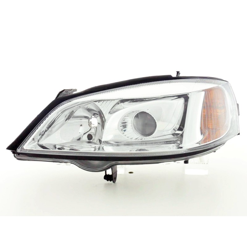 Φανάρια εμπρός Opel Astra G (1998-2004) - chrome , χωρίς λάμπες (Η7) - σετ 2τμχ.