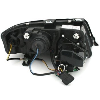 Φανάρια εμπρός Audi A6 C5 (1997-2001) / Allroad 1999-2005lightbar - χρωμίου , με λάμπες (Η1) - σετ 2τμχ.