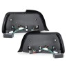 Πίσω φανάρια led BMW E36 (1991-1999) sedan - μαύρα - σετ 2τμχ.