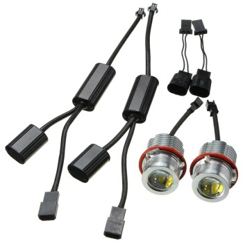 Angel eyes BMW E39 / E60 / E53 X5 / E65 / E87 / E63 60W led - λευκό χρώμα - 2τμχ.