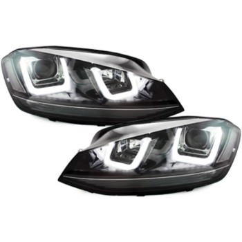 Φανάρια εμπρός Vw Golf 6 angel eyes - με design Vw Golf 7 με μαύρη επιμηκής γραμμή , με λάμπες (Η1) - σετ 2τμχ. Φανάρια εμπρός Vw Golf 6 angel eyes - με design Vw Golf 7 με μαύρη επιμηκής γραμμή , με λάμπες (Η1) - σετ 2τμχ.