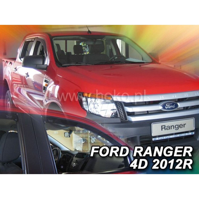Ανεμοθραύστες Ford Ranger III (2011-2023) 2 πορτο / μιάμιση καμπίνα - 2 τμχ. εμπρός, Heko