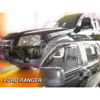Ανεμοθραύστες Ford Ranger II (2006-2011) 4 πορτο - 4 τμχ. εμπρός και πίσω, Heko