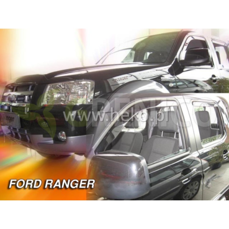 Ανεμοθραύστες Ford Ranger II (2006-2011) 4 πορτο - 4 τμχ. εμπρός και πίσω, Heko