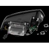 Φανάρια εμπρός Skoda Octavia (2004-2009) led , μαύρα , με λάμπες (Η1) - σετ 2τμχ.