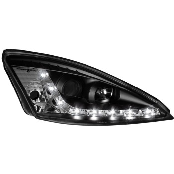 Φανάρια εμπρός Ford Focus (2001-2004) led - μαύρα , με λάμπες (Η1) - σετ 2τμχ. Φανάρια εμπρός Ford Focus (2001-2004) led - μαύρα , με λάμπες (Η1) - σετ 2τμχ.