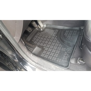Λαστιχένια πατάκια HYUNDAI Santa Fe II (2006-2012) - τύπου σκαφάκι - 4τμχ., Rezaw Plast